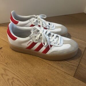 Adidas Sambae ‘White Better Scarlet Gum’ Size 9 women’s